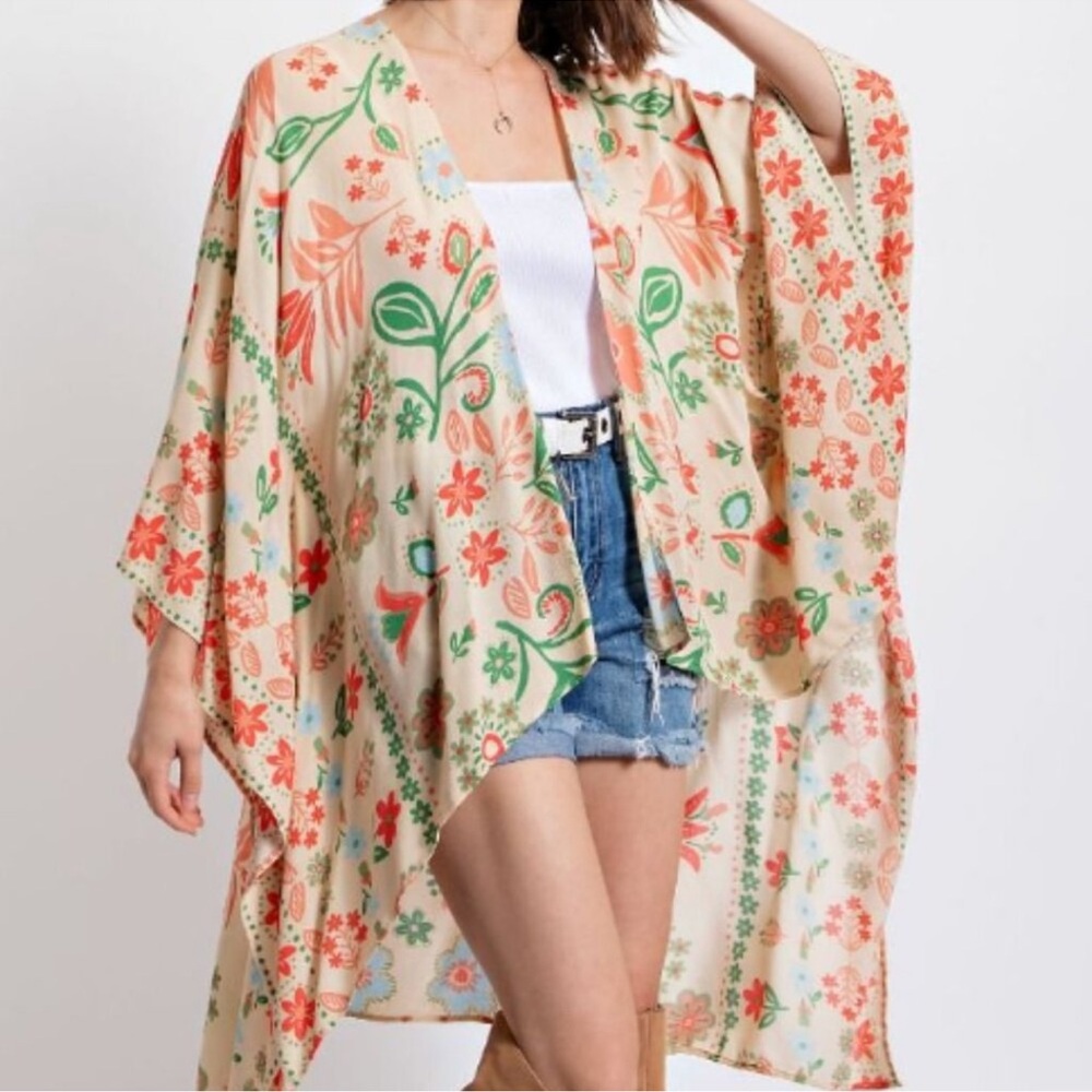 Floral Kimono - Multicolor